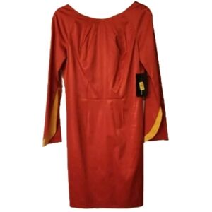 Nick Verreos dress in Salmon/yellow size 4